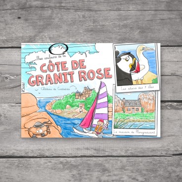 Carte postale Côte de Granit Rose