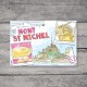 Carte postale du Mont-Saint-Michel à colorier